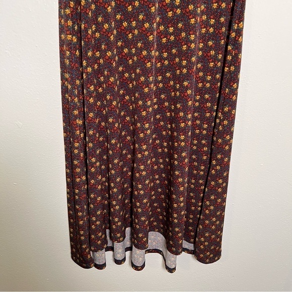 LulaRoe Azure A-Line Skirt Turquoise Floral - Picture 2 of 11